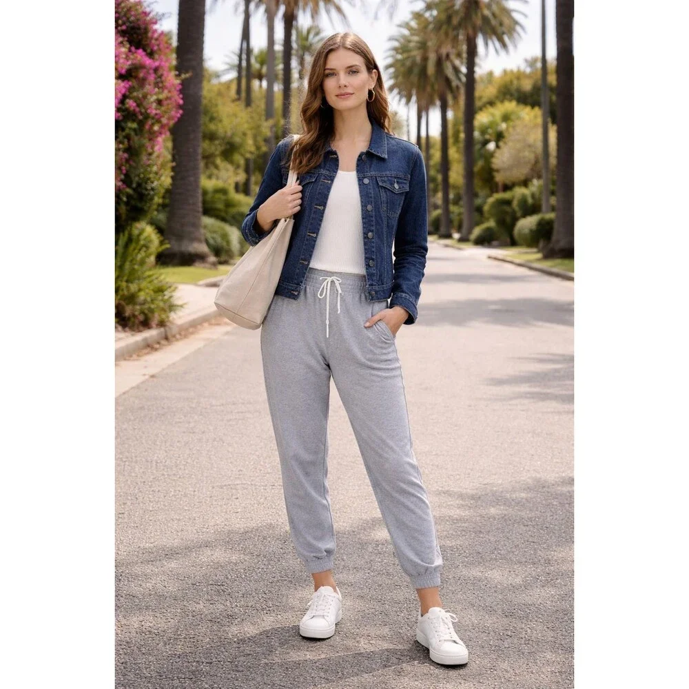 KUT FROM THE KLOTH New Women's Amelia Denim Jacket LARGE Button Front KJ618MF1